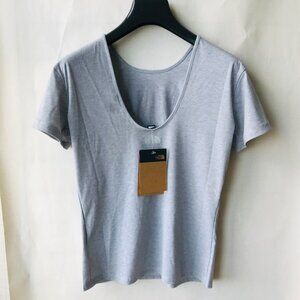 The North Face Womens Ln Strng Rb Tee Size : M  Tnflightgreyhtr  MSRP $60